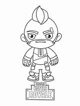 Fortnite Coloring Pages Skin Printable Print sketch template