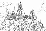 Hogwarts Potter Harry Coloring Castle Pages Coloriage Printable Poudlard Chateau Book Drawing Colouring Sketch Express Supercoloring Getdrawings Houses Template Imprimer sketch template