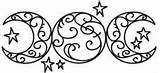 Triple Embroidery Celtic sketch template