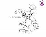 Fnaf Coloring Pages Bonnie Nights Five Freddys Printable Cute Springtrap Color Info sketch template