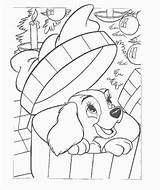Lady Tramp Coloring Pages Fun Kids sketch template