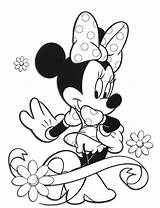 Minnie Mouse Coloring Pages Disney Mickey Kids Da Book Baby Wonder Birthday sketch template