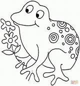 Coloring Frog Pages Froggy Dressed Gets Holding Flower Printable Frogs Getting Popular Template Coloringhome Categories sketch template