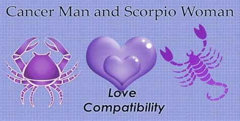 cancer man and scorpio woman love compatibility