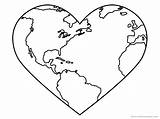 Earth Coloring Pages Printable Recycle Clipart Heart Globe Recycling Reduce Reuse Kids Clip Sheet Cliparts Colouring Planet Bin Print Easy sketch template