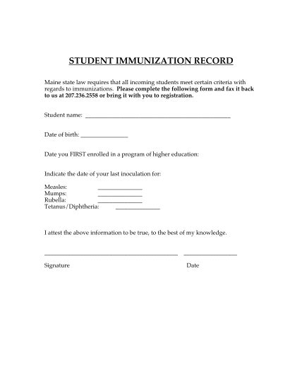 20 Immunization Record Template Excel Page 2 Free To Edit Download