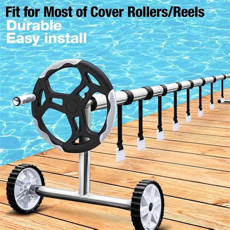 zwembad cover reel set opslag spool zwembad solar cover roller attachment strap clip kit