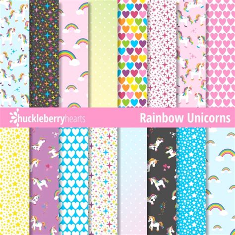 unicorn paper digital unicorn paper unicorn patterns rainbow