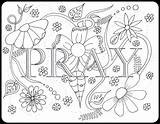 Coloring Prayer Pages Praying Pray Bible Lds Printable Colouring Color Georgia Adults Adult Keeffe Kids Sheets Child Children Lords Flower sketch template