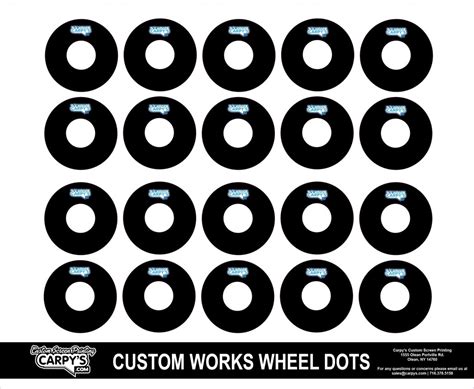 customworks foam tire wheel dots choose  color store carpys
