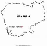 Cambogia Landkarten Kambodscha Cambodia Aruba Nazioni Geografie Malvorlage Condividi sketch template