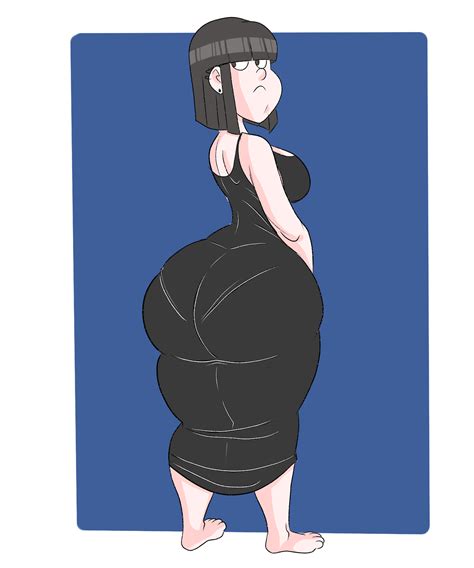 rule 34 ass barbara yamanaka wappah big ass big butt black dress