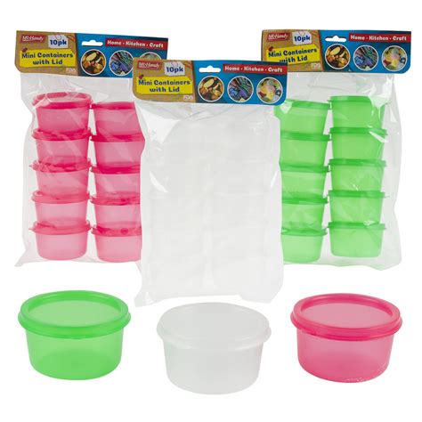 wholesale pc mini containers set  lid assorted colors green