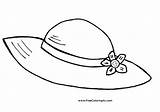 Hat Coloring Pages Summer Printable Book Print Sheets Hats Kids Clipart Drawing Clip Landscape 12kb 761px 1080 sketch template