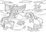 Arche Noah Tiere Malvorlage Gehen Ausmalbilder sketch template