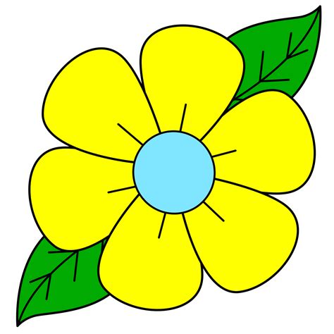 diseno de flor amarilla  png