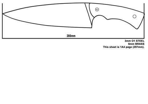 knife patterns knife shapes knife template