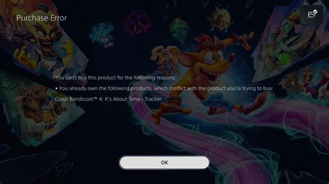 crash bandicoot  players  unable   ps  ps upgrade due  purchase error