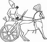 Chariot Egyptian Clipart Horse Drawing Ancient Cart Carriage Egypt War Color Svg Charioteer Clip Coloring Roman Pages Pharaoh Vector Slave sketch template