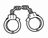 Handcuffs Bijan sketch template