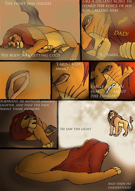tlk death of mufasa comic page 5 by wolfmarian disney the lion king pinterest lion king