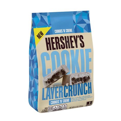 hersheys cookie layer crunch cookies  creme candy bar  oz