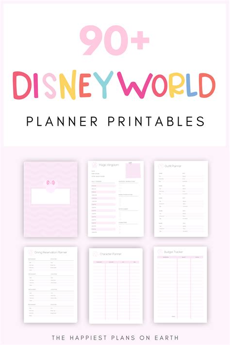 printable disney planner