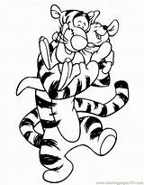 Winnie Pooh Coloring Pages Tigger sketch template