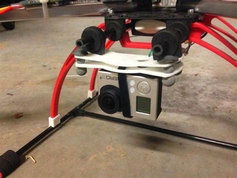 printed anti vibration gopro mount diy drones dprintingdiy