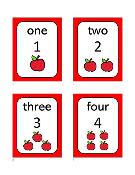 numbers flash cards numbers    kindergarten etsy preschool