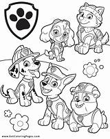 Paw Patrol Coloring Pages Pups Getcolorings Printable Color sketch template