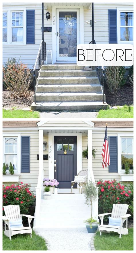 top blog posts   nesting  grace porch remodel porch makeover front porch ideas