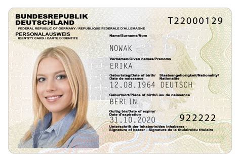 Dokumentennummer Personalausweis Personalausweisnummer Npa Hot Sex