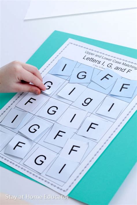 upper   case letter matching activities  preschool
