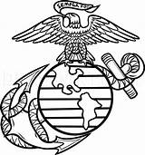 Usmc Corps Emblem Dragoart sketch template