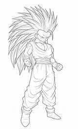 Dragon Ball Gohan Super Coloring Saiyan Goku Pages Drawings Ssj3 Dbz Drawing Kai Para Colorare Da Kids Colorir Moxie2d Draw sketch template
