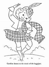 Scotland Coloring Pages Irish Children Ireland Other Kids Adults Drawing Outline Lands Belgium Wales Dance Scottish Highland Portugal Burns Color sketch template