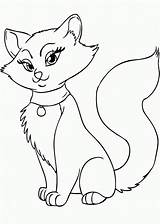 Gatos Gata Gato Animales Dibujosparacolorear Dibujo Gatito Presumida Perros Tiernos Clic sketch template