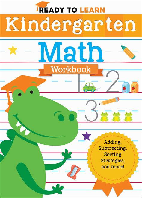 ready  learn kindergarten math workbook book  editors  silver