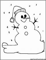 Snowman Coloring Pages Colouring Printable Fun Print Color sketch template