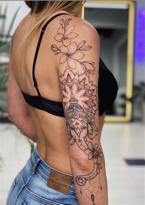 fabulous flower tattoo design   tattoo placement ideas