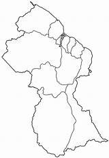 Guyana Map Regions Blank Administrative Line  Click Maps Size Pngkey Mapsof Guyanese If Find Screen Type Name Bytes sketch template