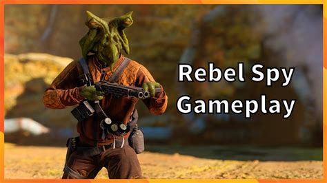 rebel spy gameplay star wars battlefront  youtube