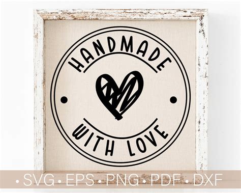 handmade  love svg files  cricut handmade svg etsy