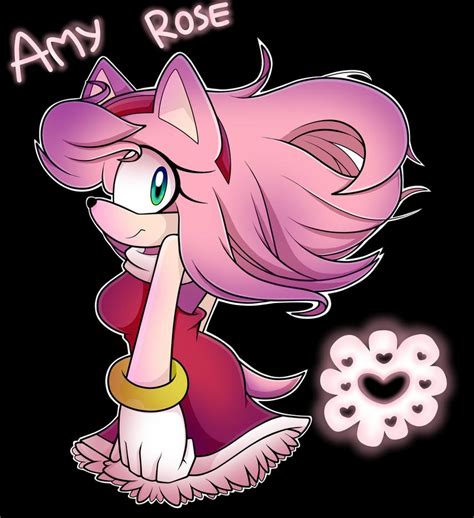 Amy Rose With Long Hair By Vika7182 On Deviantart