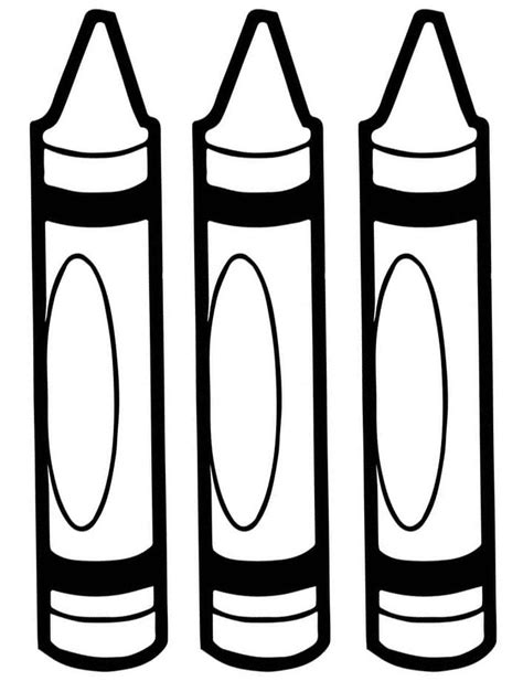 red  orange crayons coloring page  printable coloring pages