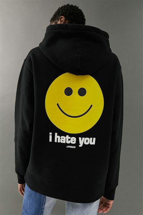 Life Sux I Hate You Hoodie Urban Outfitters Uk