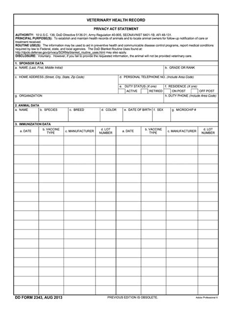 vet record template   form fill   sign printable
