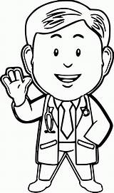 Arzt Doktor Helper Wecoloringpage Clipartmag Stethoscope Coloringhome sketch template