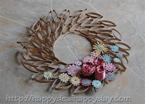 toilet paper roll crafts toilet paper roll wreath